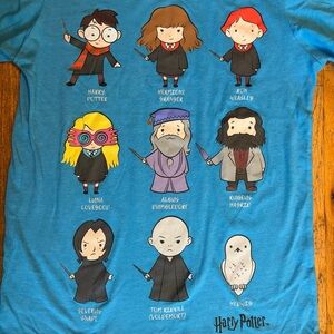 Harry Potter Unisex Blue Long-Sleeve Tee - Kids Size Medium